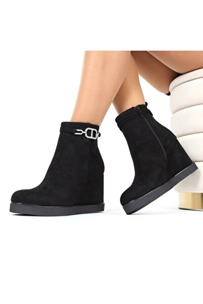 OEM Black platform ankle boots Ozina
