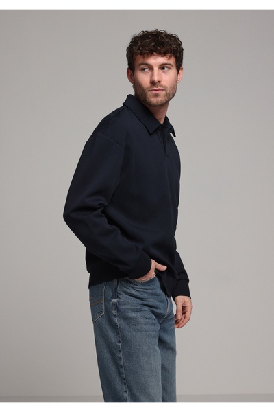 Colin's Comfort Fit Erkek Lacivert Sweatshirt