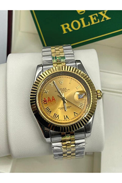 CN ساعة رجالية ذهبية فاخرة بتصميم كلاسيكي أنيق