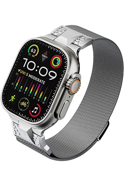 HYX سوار مغناطيسي Milanese Loop لساعة Apple Watch Ultra/Series 1-9 (49/45/44/...
