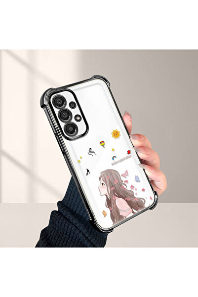 Hontinga حافظة هاتف شفافة متوافقة مع سامسونج جالاكسي A33 مصنوعة من السيليكون ...