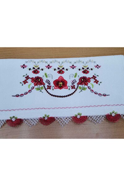 Firdevs moda çeyiz Çeyizlik İğne Oyalı Kadife Havlu