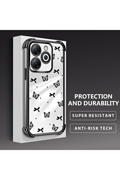 Hontinga حافظة هاتف شفافة من السيليكون الناعم متوافقة مع هاتف Tecno Spark Go ...