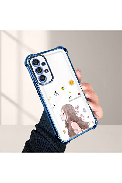 Hontinga حافظة هاتف شفافة متوافقة مع سامسونج جالاكسي A73 مصنوعة من السيليكون ...