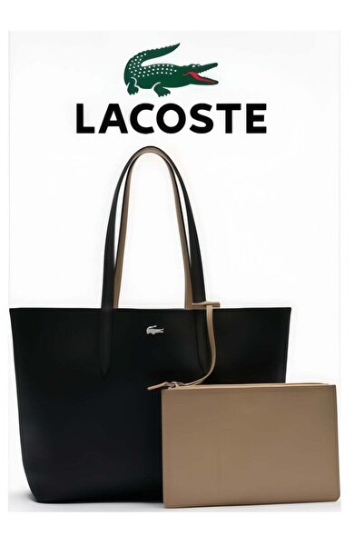 Generic Women's Double-sided Two-tone Large Capacity Handbag, Black/Brown