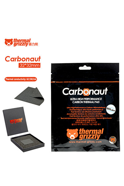 choice2 Carbonaut 32x32mm Thermal Grizzly Carbonaut 62.5W/mk وسادة حرارية قابلة لإعادة الاستخدام ذات موصلية حرارية عالية
