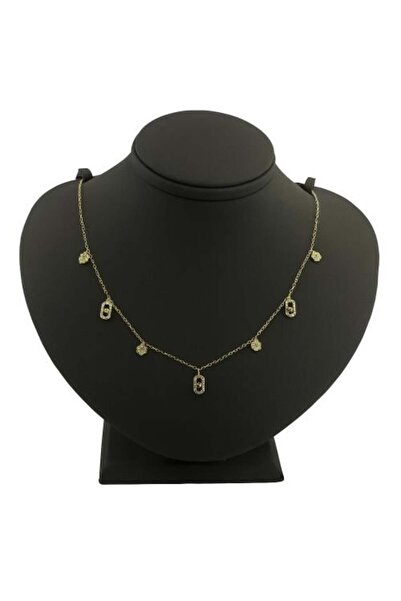 Messika قلادة رقيقة من الذهب عيار 18 قيراط مع قلادات سداسية الشكل