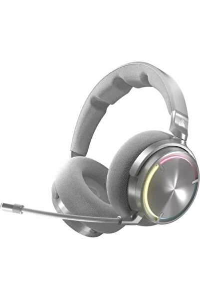 Corsair Căști fără fir Virtuoso Max Bluetooth/USB argintii cu microfon
