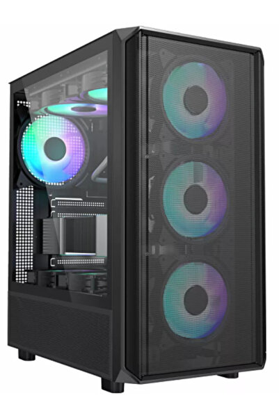 SERIOUX Carcasă gaming Vanguard Middle Tower Sticlă securizată ATX Fără sursă...