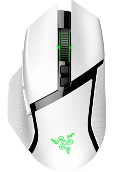 RAZER Mouse gaming wireless Basilisk V3 PRO, 30k DPI, USB, alb rz01-04620200-...