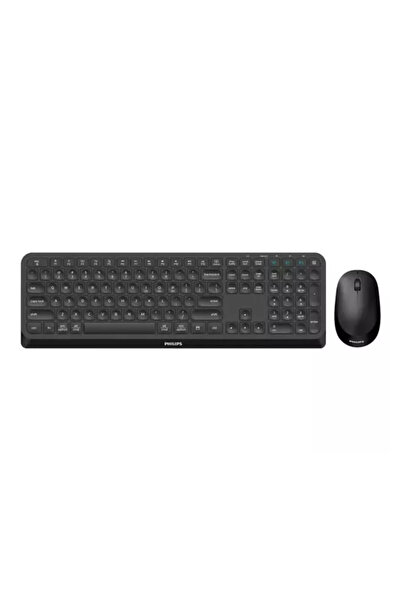 Philips Tastatura + mouse 4000 series SPT6407B/31 RF wireless + Bluetooth QWERTY engleza Negru