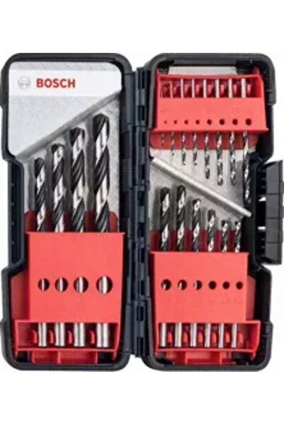 Bosch Set 18 burghie HSS PointTeq ToughBox 1-10 mm coada cilindrica