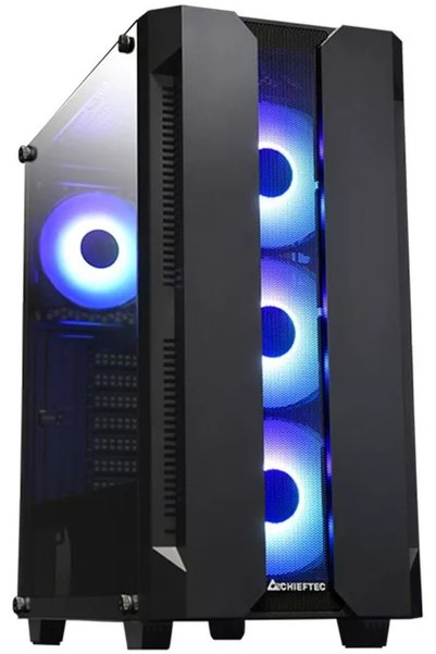 Chieftec Carcasa GS-01B-OP Hunter Middle Tower Fara sursa Tempered glass