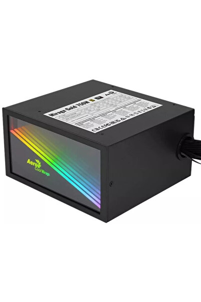 AEROCOOL Sursa Full Modulara Mirage Gold 750W ATX Neagra Iluminare aRGB