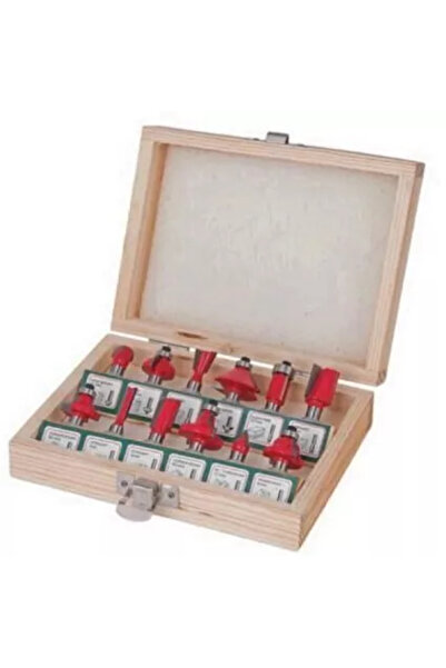 Raider Set of 12 profile cutters for wood, 8 mm shaft