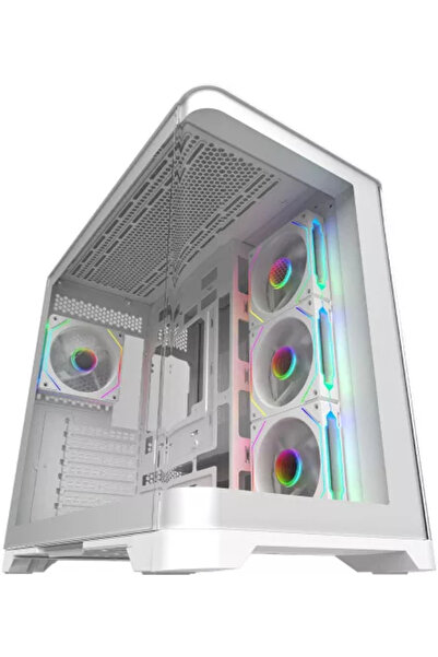 AQIRYS Carcasă Europa ARGB Middle Tower Sticlă temperată Alb