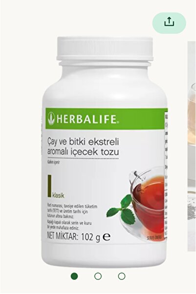 Herbalife Çay ve Bitki Ekstreli Aromalı İçecek Tozu Klasik 102 gr