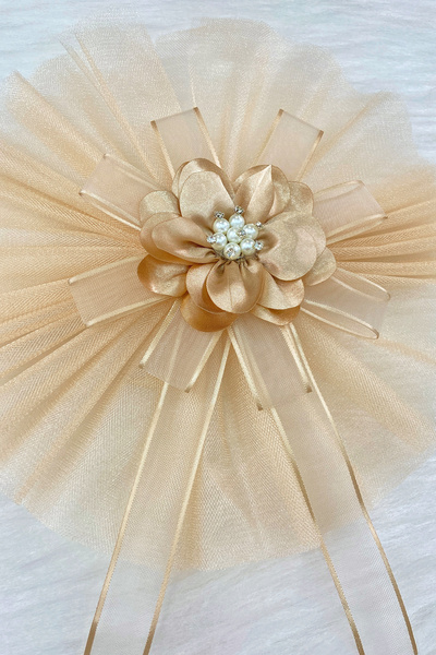 ZEYMERADE زينة ذهبية على شكل عربة مع دبوس، 5 قطع، هدية للعروس والعريس، عربة ز...