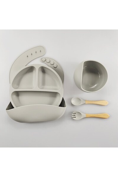 DARO Set pentru hrănirea bebelușilor și copiilor mici, silicon fără BPA, 6+ l...