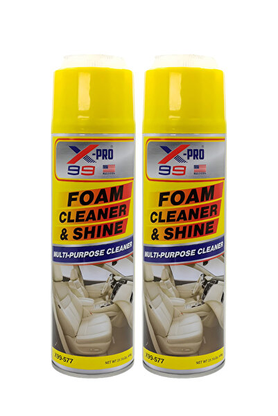 X-PRO 99 منظف رغوي وملمع: علب رذاذ لتنظيف المفروشات الداخلية للسيارة والأسطح ...