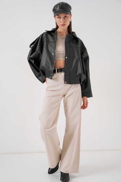 Rodi Kadın Oversize Deri Ceket 1055