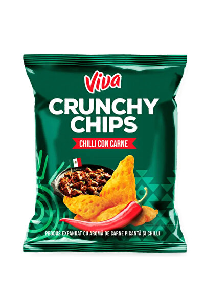 VİVA Chipsuri crocante cu aromă picantă de carne și ardei iute 50 g