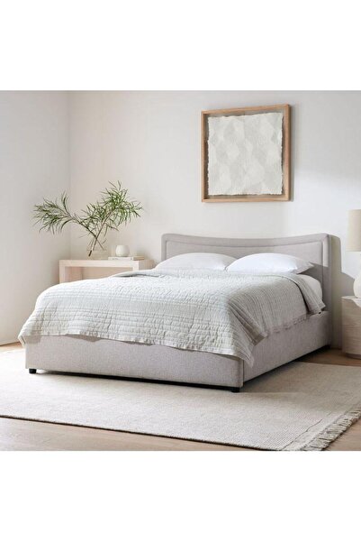 Abdo1996 Deltan Beige Linen Bed