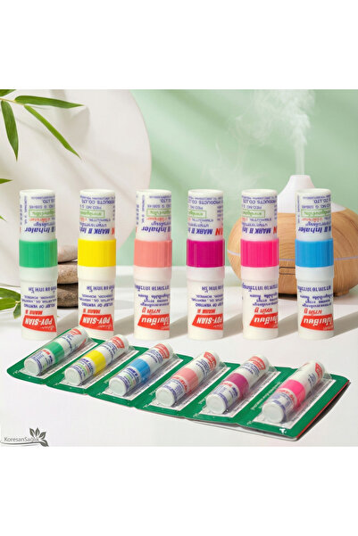poy-sian inhaler Çift Uçlu Aromaterapi Inhaler – Nane & Mentol Koku Yağı