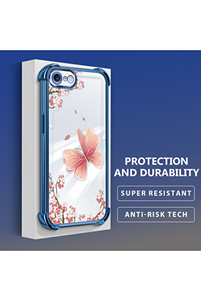 Hontinga حافظة هاتف شفافة من السيليكون الناعم متوافقة مع هاتف iPhone 7/8/SE 2...