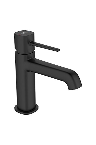 Laveo Polla BAP 722D Robinet pentru chiuvetă, negru mat, cu sistem de evacuar...