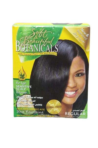 Soft & Beautiful تمليس الشعر العادي خلاصة زيت الاعشاب الطبيعية والزبدة