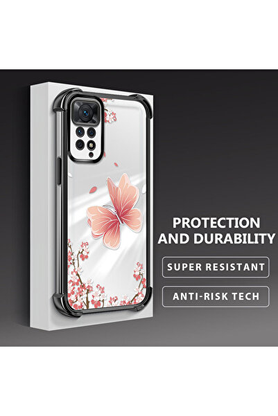 Hontinga حافظة هاتف شاومي ريدمي نوت 11 برو 4G متوافقة مع السيليكون الناعم الش...