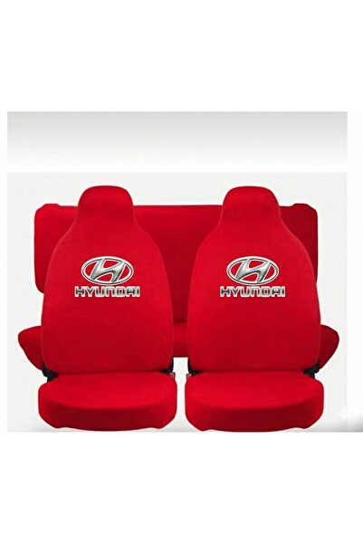 Vemaks Oto Aksesuar غطاء مقعد سيارة أحمر مطبوع من هونداي، غطاء خدمة