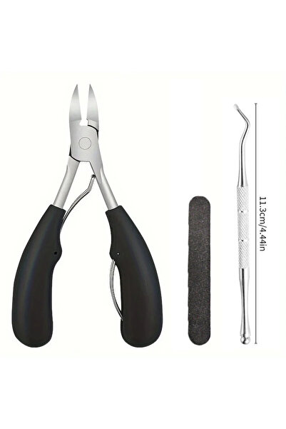 Choice4 Clipper File Lifter Professional Grade Concave Stainless Steel Nail Clippers for Thick Nails and Ing