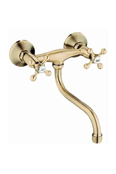 Kuchinox BKI580 Robinet de bucătărie Stilo din bronz, montat pe perete