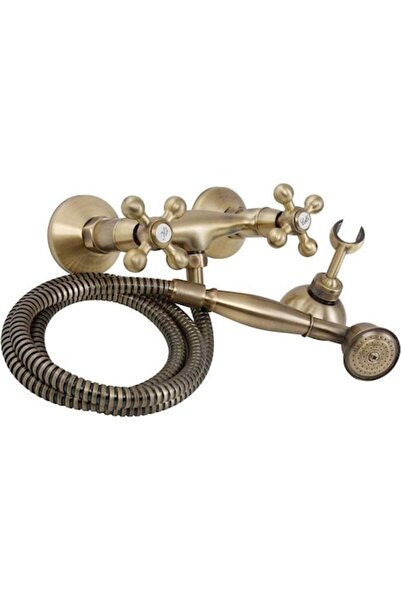 Kuchinox Robinet de duș pentru baie în stil retro cu set de duș, bronz antic -