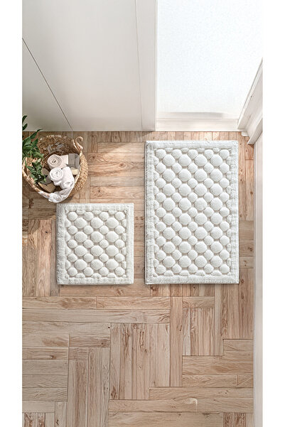 Doqu Home Luppi Banyo Paspas Seti Krem