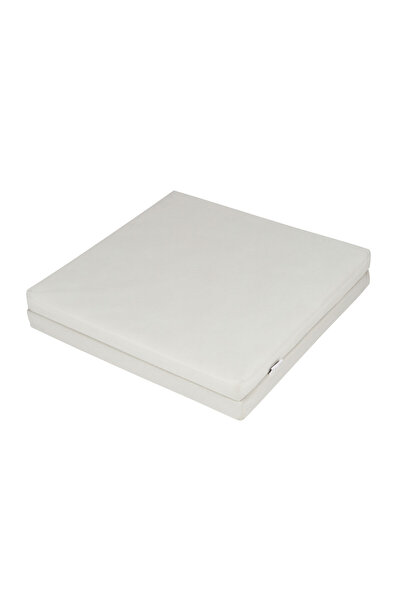 Tineo - Foldable Mattress w/ Removable Cover Grey 60 x 120cm