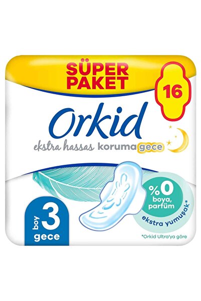 Orkid Ekstra Hassas Dörtlü Paket Uzun Ekstra 16 Adet