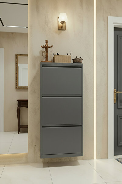 Metalium Concept 3'lü (Üçlü) Metal Ayakkabılık Antrasit