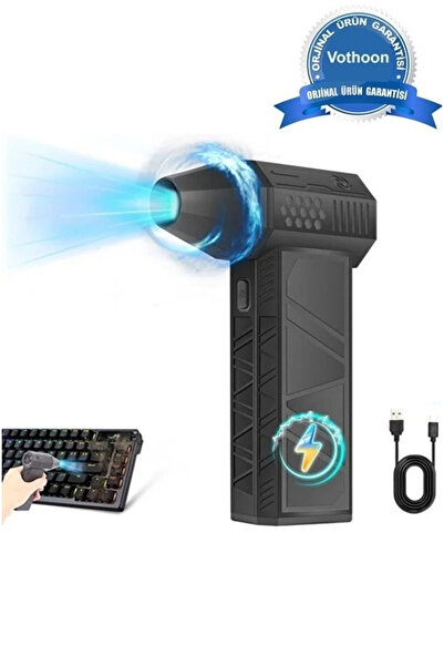 Epilons Turbo Jet 130000rpm Şarjlı Turbo Jet Şiddetli Fan Güçlü Hava Üfleyici Araç Süpürgesi 4000 Mah 52m/se