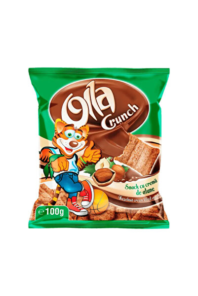 olla CRUNCH – Σνακ με κρέμα φουντουκιού 100g