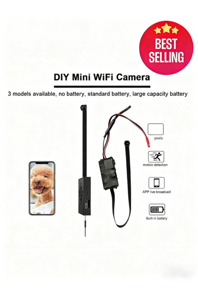 Merrell Wireless Mini WiFi DIY Camera 1080P - Full HD Dual Batteries Hidden Night Vision