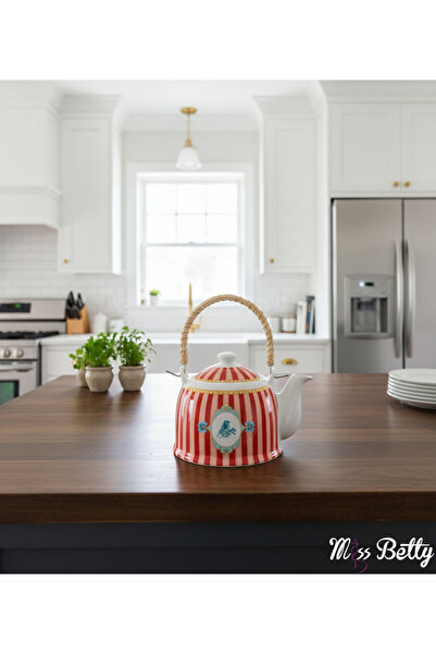 Miss Betty إبريق شاي بيليسيما بمقبض من الخيزران