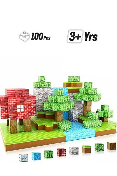 Beauenty 100PCS Magnetic Blocks 2cm Magnet Cubes - Construction Toy for Ages 3+