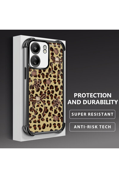 Hontinga جراب هاتف شفاف من السيليكون الناعم متوافق مع هاتف Xiaomi Redmi 13C، ...