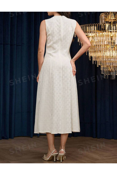 Sheya Shein midi dress, cream