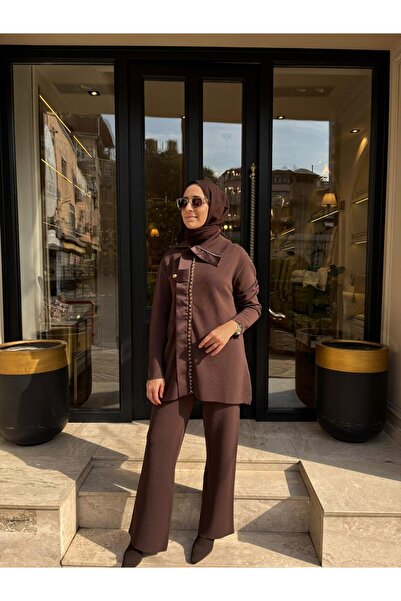 Venöve 26FWTRI0003 Carin Kadın Takım Kahve