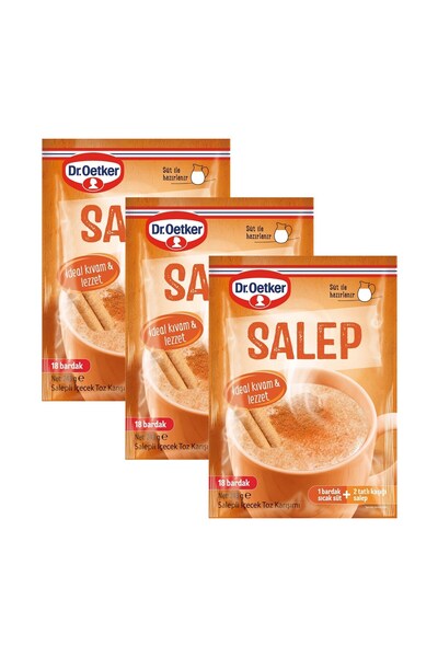 Dr. Oetker Salep 243 gr (18 Bardak) x 3 Adet