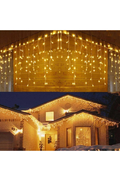 Coverzone Lampă suspendată cu franjuri, lumină LED, ornament de Crăciun, iluminat decorativ cu priză, pentru casă, cameră, balcon, ornament pentru copac